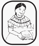 Nuestro idioma en la escuela - Ch'orti' mujer leyendo.png