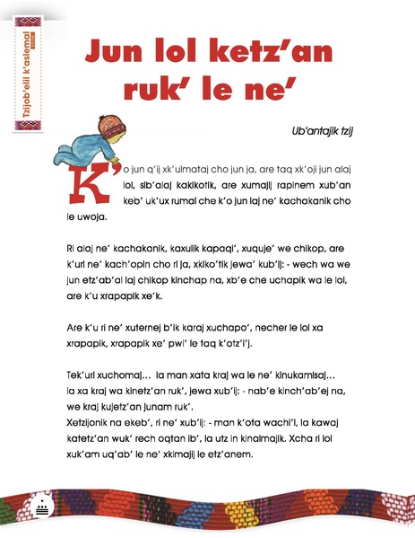 Archivo:Jun lol ketz’an ruk’ le ne’-original.pdf