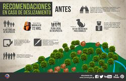 Conred afiche deslizamientos antes