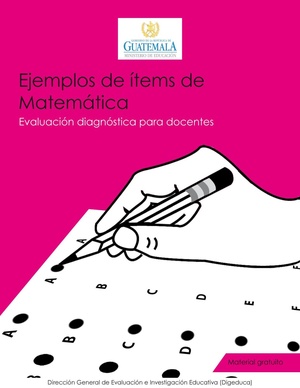 Ejemplos items Matemática - docentes.pdf