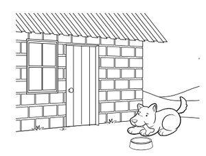 El perro junto al plato.jpg