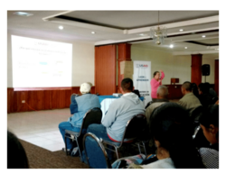 Reunión de entrega técnica con voluntarios, Quetzaltenango