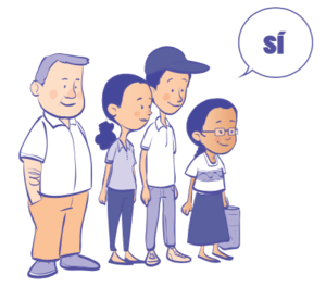 Niña y grupo dice sí - ExE lectura.png