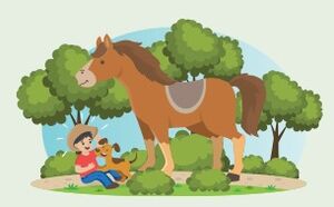 Niño y caballo feliz con perro.jpg