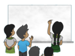 Estudiantes trabajan en la pizarra.png
