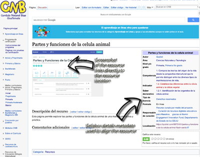 Resource page