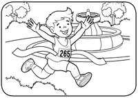 Niño gana carrera