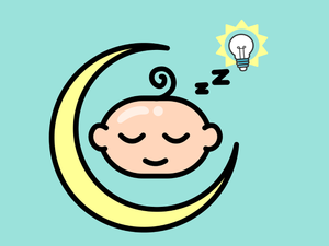 Bebé duerme con idea