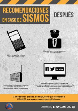 Conred afiche sismos después