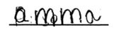amma - ejemplo de adición de letras