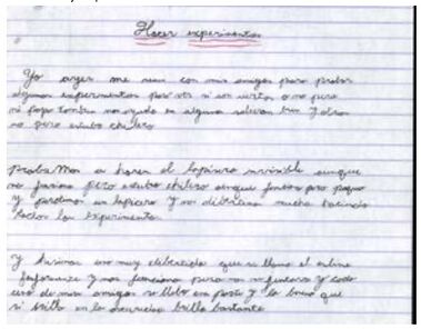 Hacer experimentos - 3 párrafos