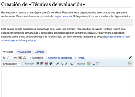 Muestra de página abierta en editor de código