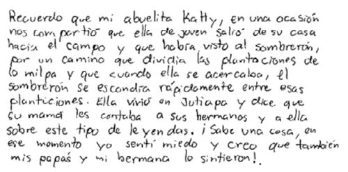 Recuerdo que mi abuelita Katty